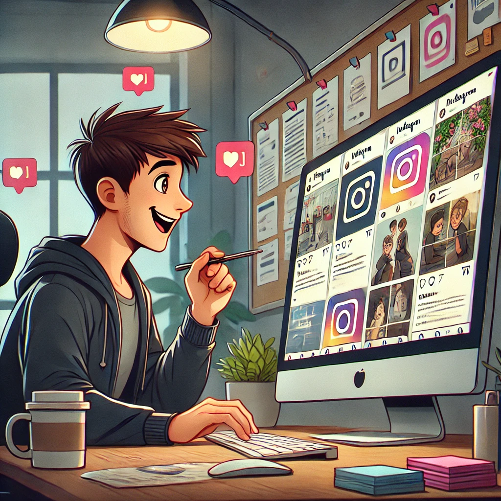 reorganizar o feed do Instagram